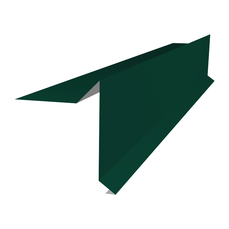 Ветровая планка PE 0,4 мм RAL6005 2000 мм