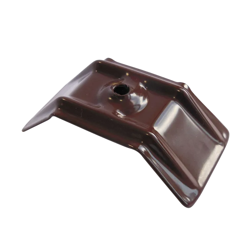 Скоба Борекс металл монтажная для поликарбоната трапеция 40x13 Коричневый