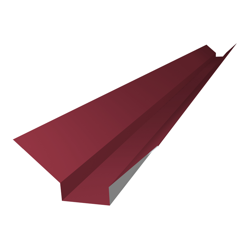 Накладка ендовы Монтеррей PE 0,4 мм RAL3005 2000 мм