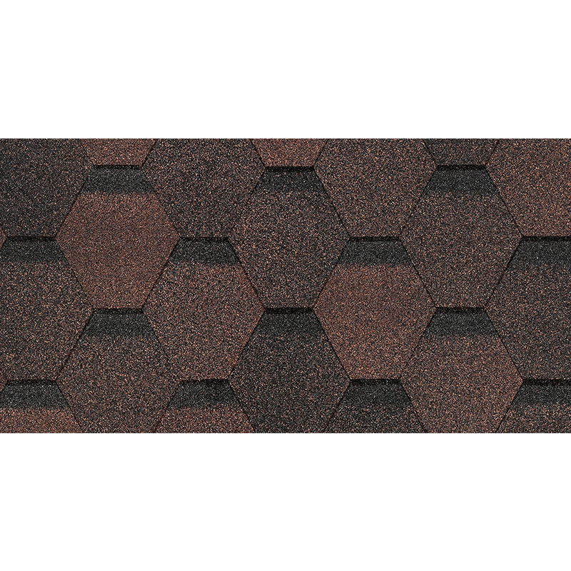 Гибкая черепица Docke PIE EURASIA Шестигранник Коричневый 3 м²