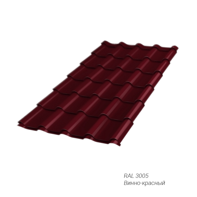 Металлочерепица Grand Line Kamea 0,5 мм покрытие Quarzit Lite заказной цвет