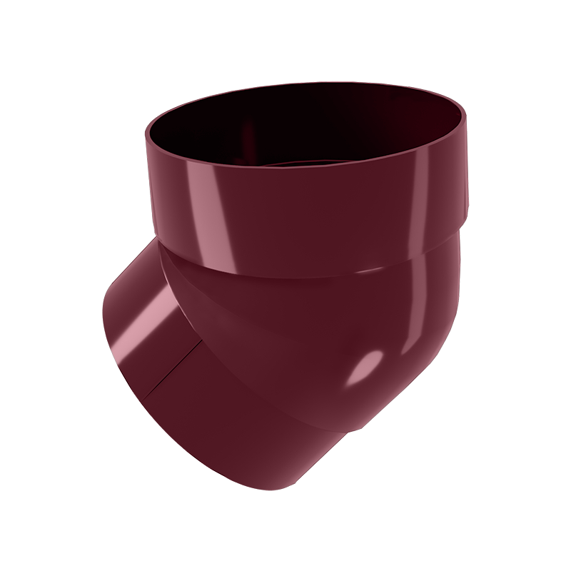 Колено трубы 45° Grand Line ПВХ Классика D87 Бордо RAL3005 в Санкт-Петербурге