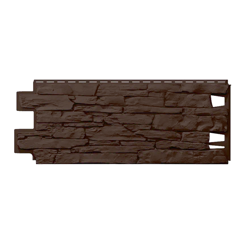 Фасадная панель ТехноНИКОЛЬ ОПТИМА Камень Темно-коричневый