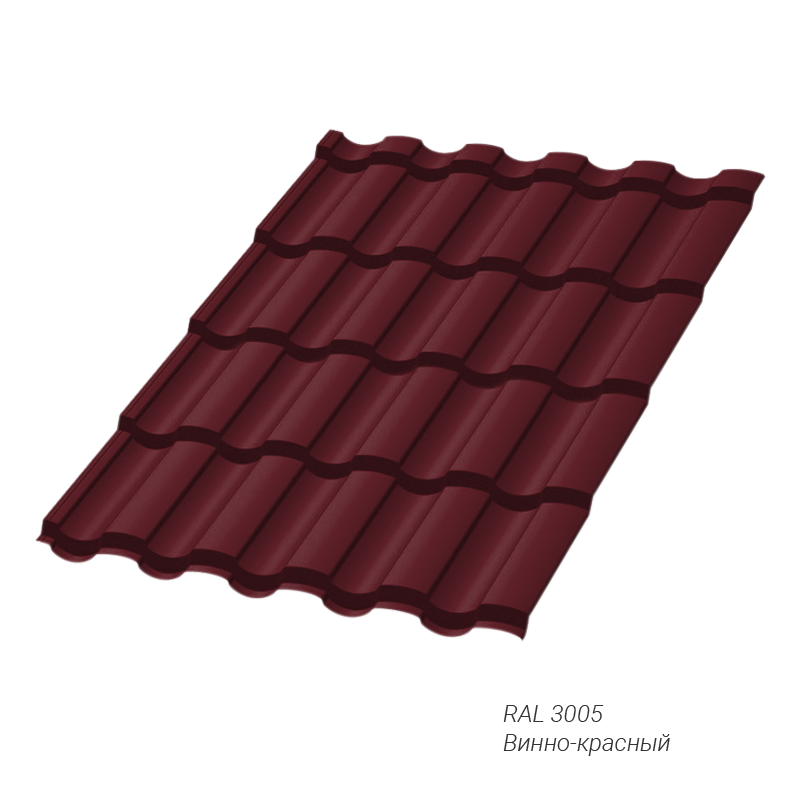 Металлочерепица Металл Профиль Монтекристо 0,5 мм покрытие VikingMP® E заказной цвет
